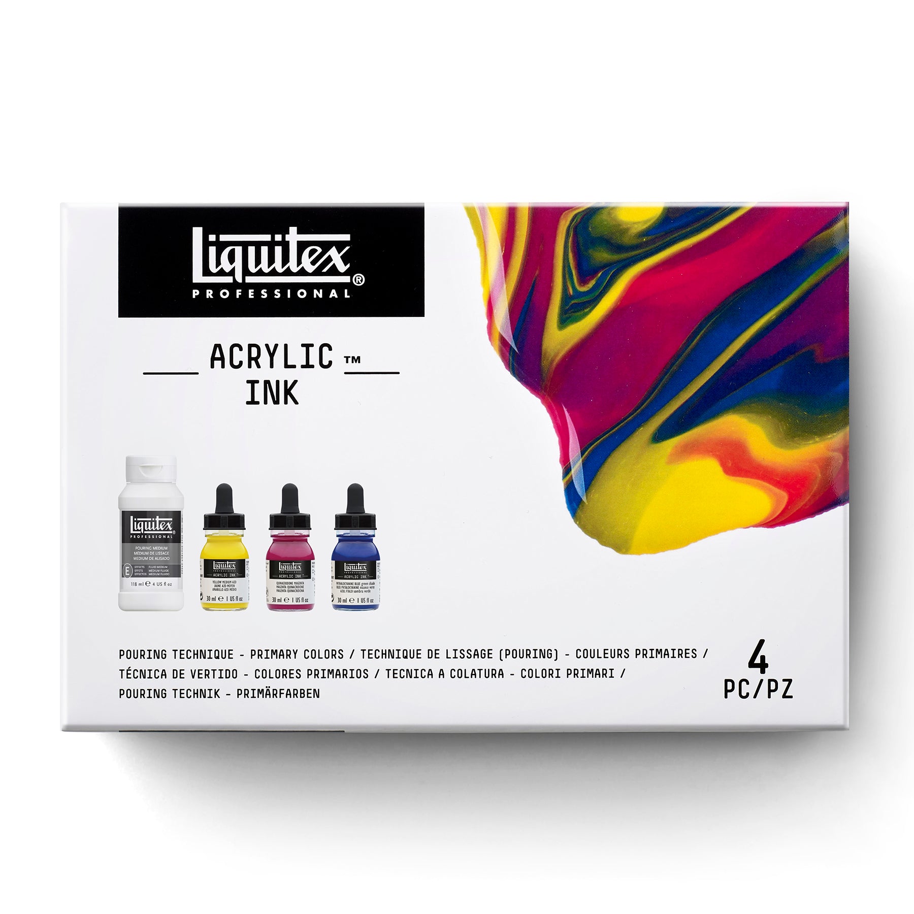 LQ Ink  Pouring Technique Primary Colors Set