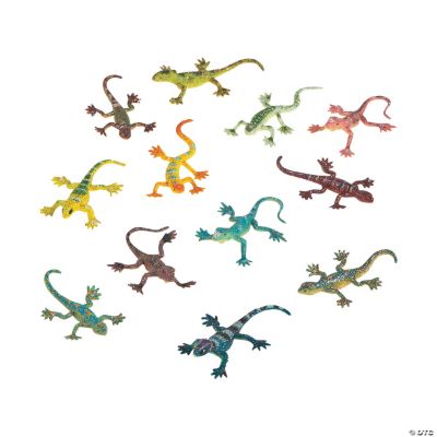 Vinyl Glitter Lizards - 24 Pieces