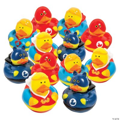 Superhero Rubber Duckies - 12 Pieces