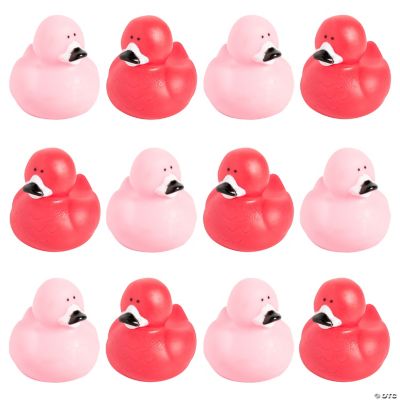 Flamingo Rubber Ducks - 12 Pieces