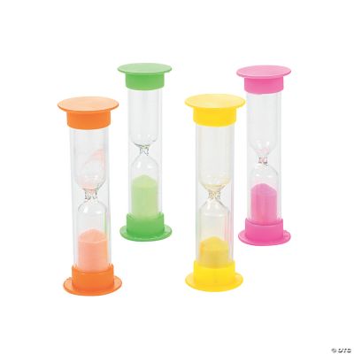 Minute Timers W/Colored Sand - 12 Pieces