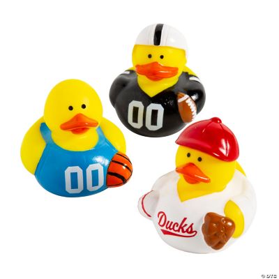 Sports Rubber Duckies - 12 Pieces