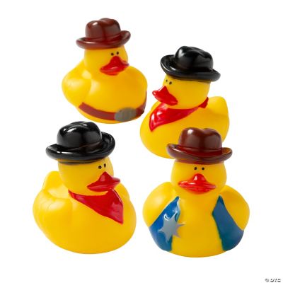 Cowboy Rubber Duckies - 12 Pieces