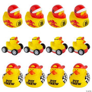 Race Car Driver Rubber Duckies - 12 Pieces