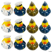 Uniform Armed Forces Rubber Duckies - 12 Pieces
