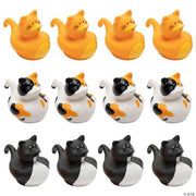Cat Rubber Duckies - 12 Pieces
