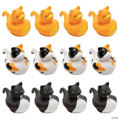 Cat Rubber Duckies - 12 Pieces