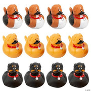 Dog Rubber Duckies - 12 Pieces