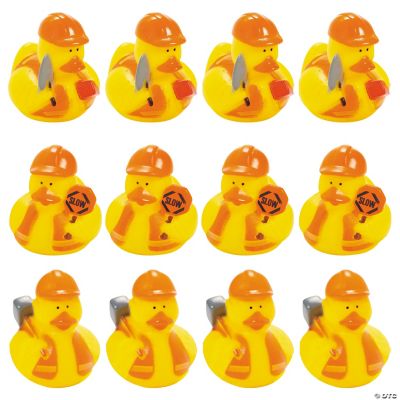 Construction Rubber Duckies - 12 Pieces