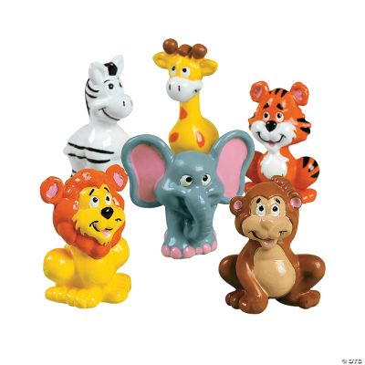Vinyl Zoo Animals - 12 Pieces