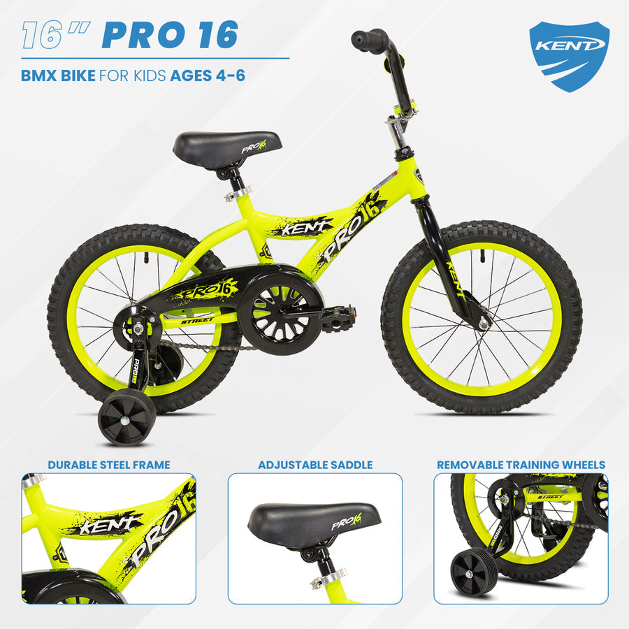 16" Kent Pro 16 ,Yellow/Black