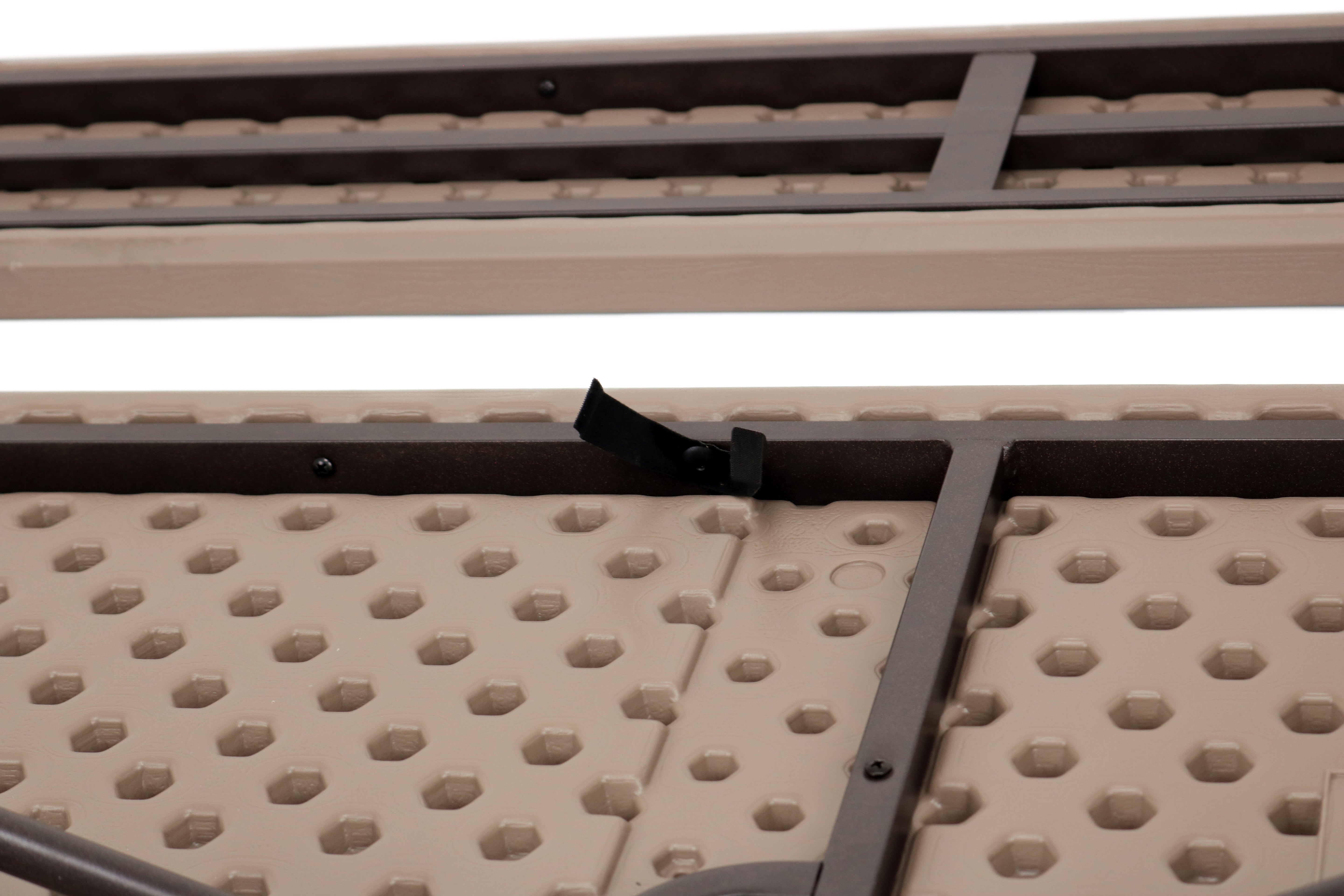 NPS® 30" x 72" Blow Molded Picnic Table, Surface Color: Brown, Frame Color: Brown