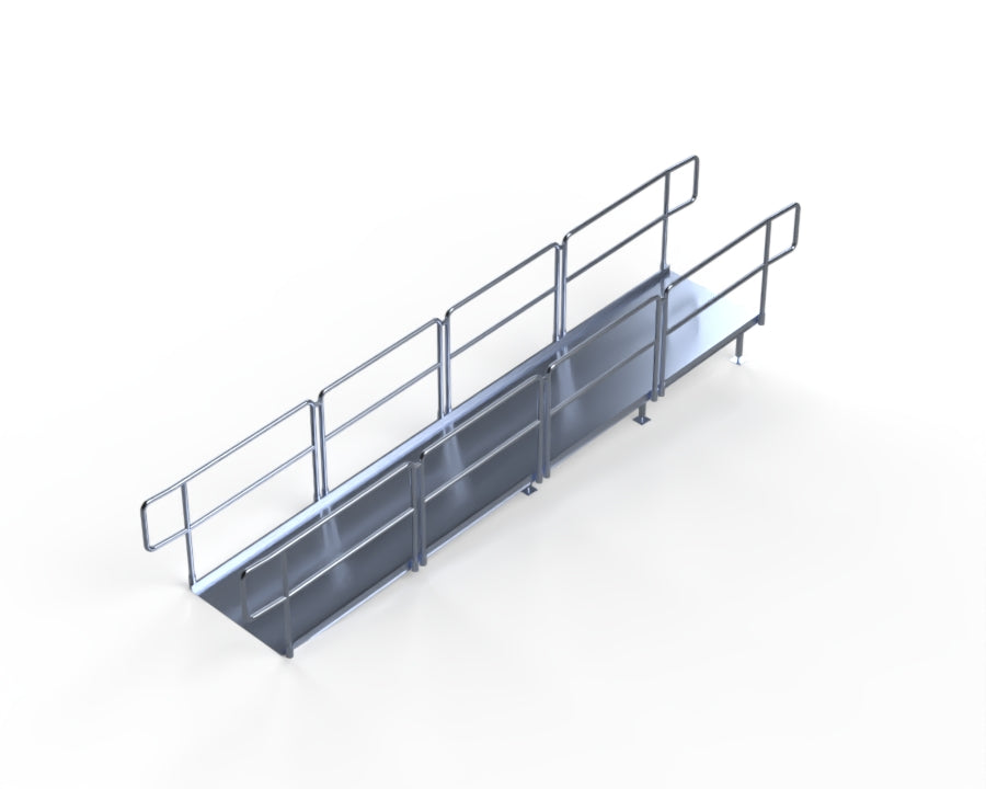 ADA Ramp, 16" Height, Option 1 - Straight