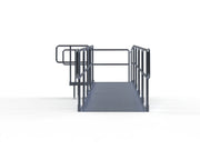 ADA Ramp, 16" Height, Option 2 - 5' x 5' Top Platform Left