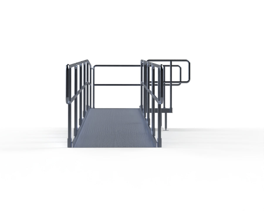 ADA Ramp, 16" Height, Option 2 - 5' x 5' Top Platform Right