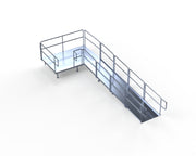 ADA Ramp, 16" Height, Option 3 - 5' x 8' Top Platform Left