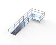 ADA Ramp, 16" Height, Option 3 - 5' x 8' Top Platform Right