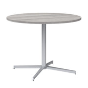 Bush Business Furniture 42-inch Round Conference Table with Metal Base in Platinum Gray - 41.38" Width x 41.38" Depth x 30.33" Height