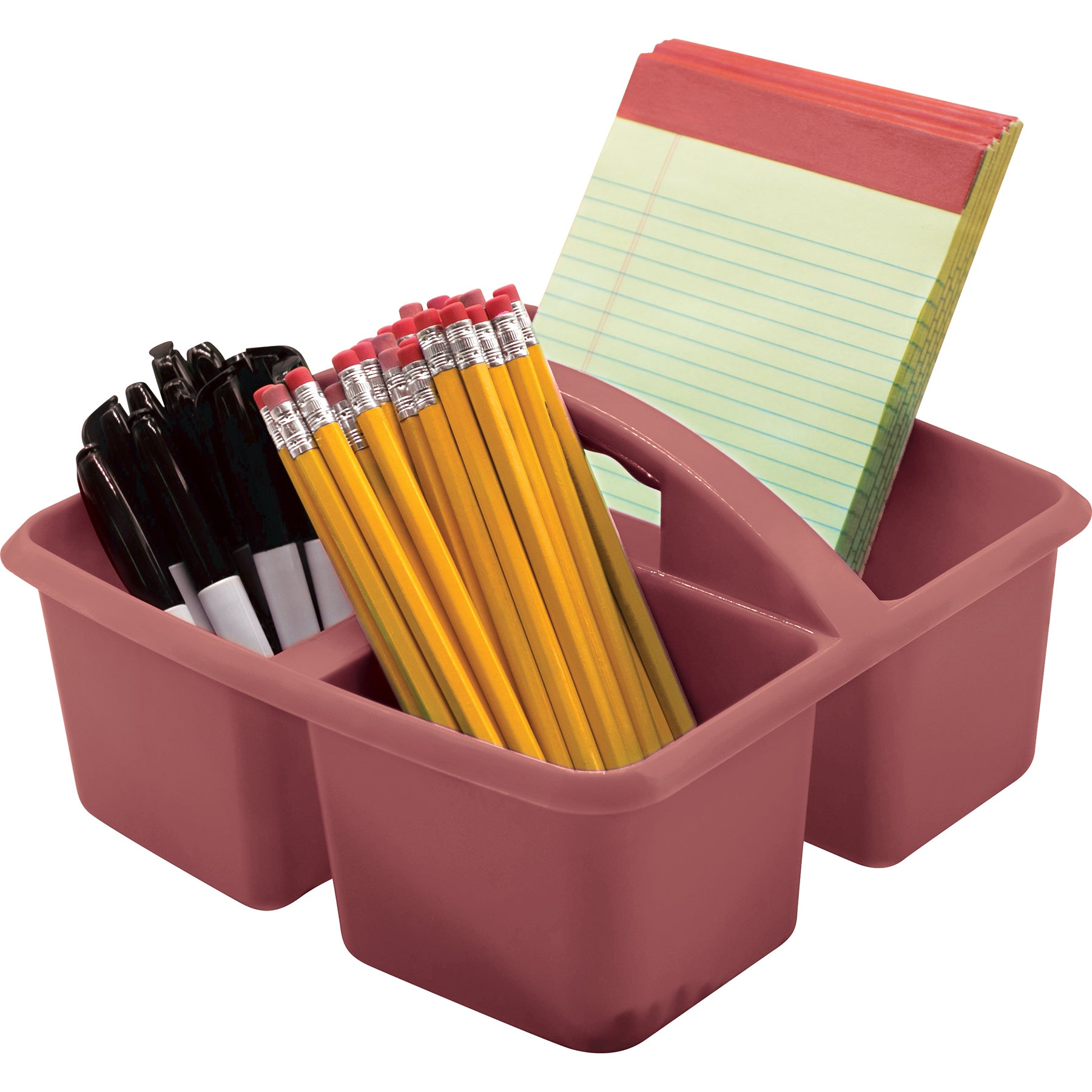 Plastic Storage Caddy, Deep Rose