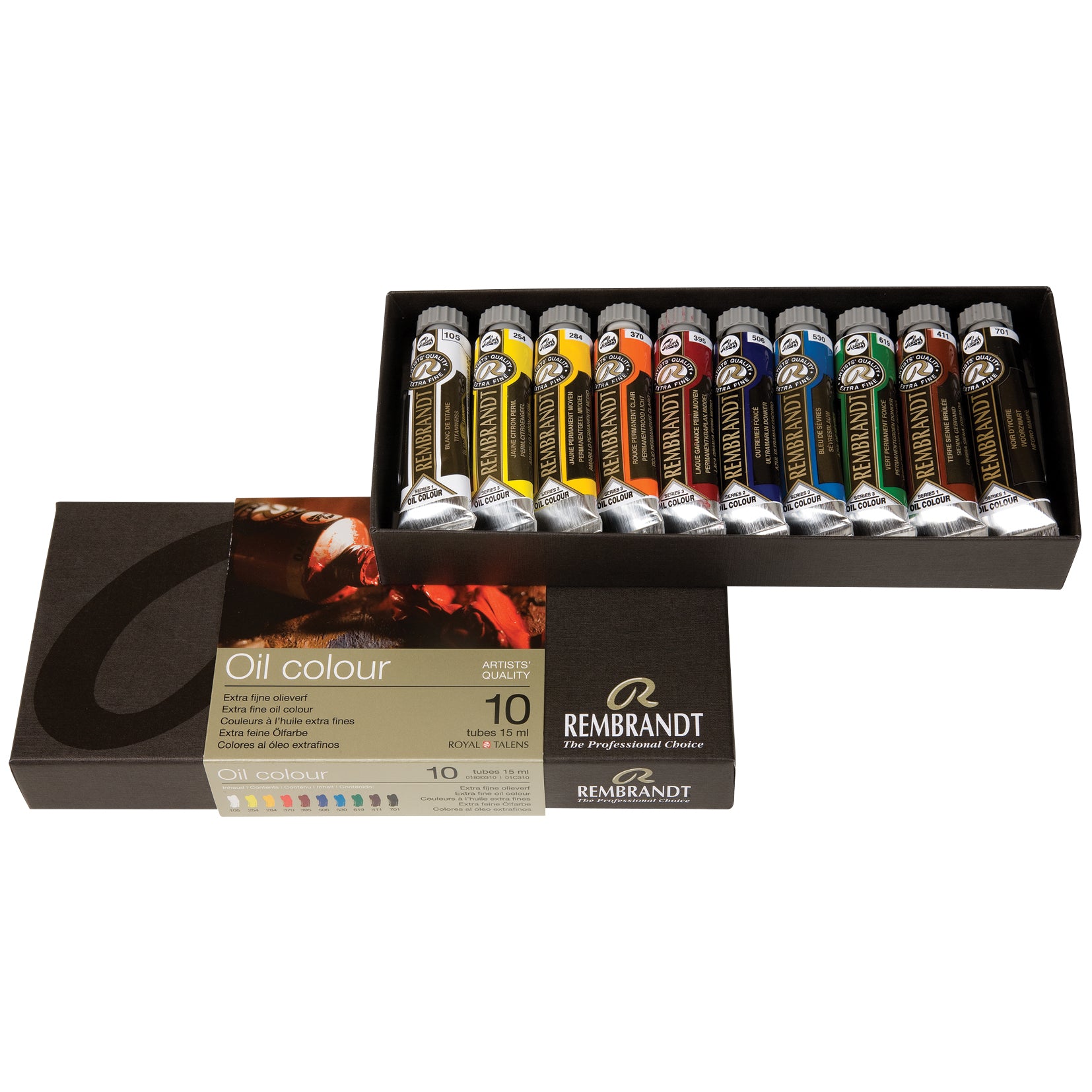 Oil Color Basic Set, 10 x 15mL