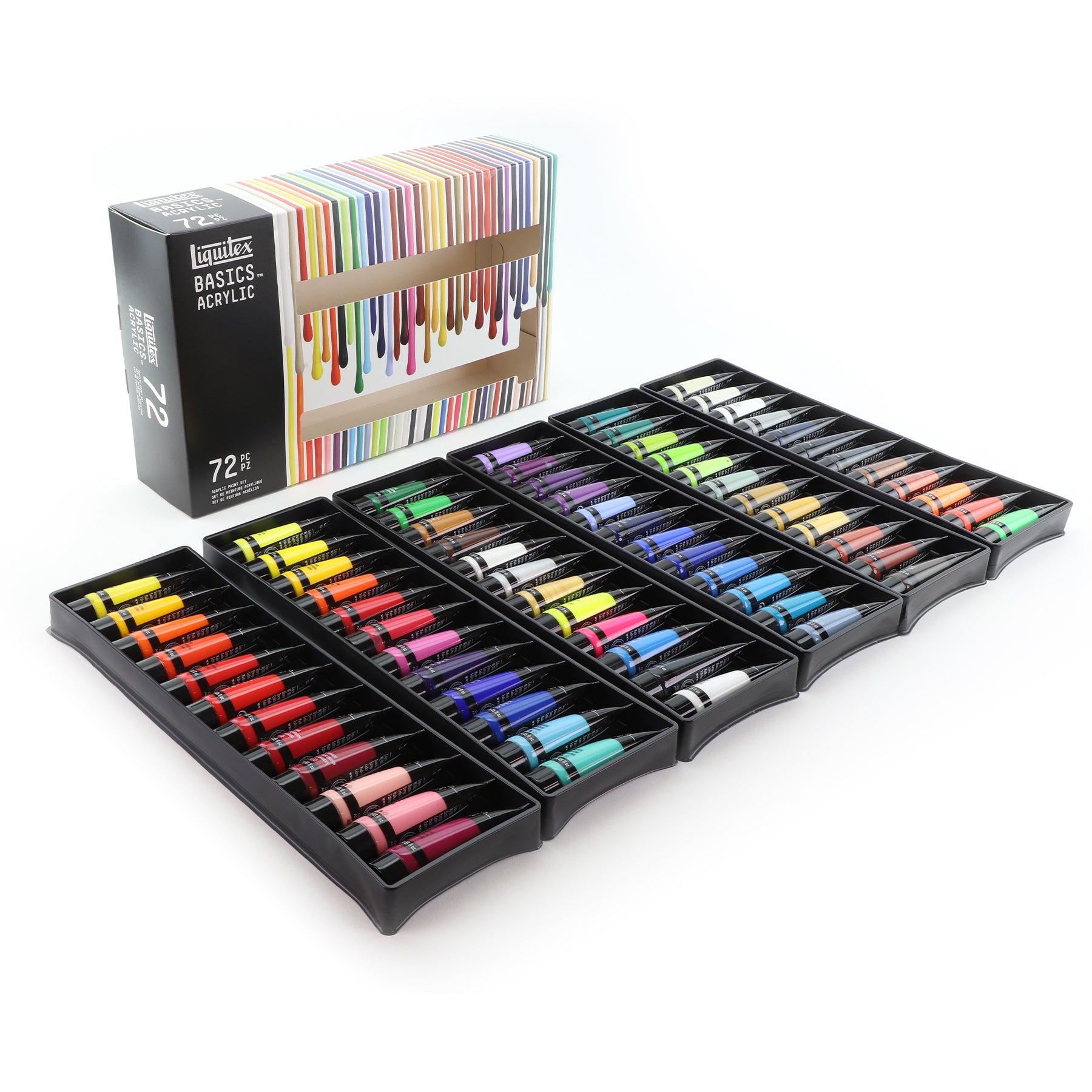 LQ BASICS Acrylic Color 72 x 22ml Tube Set