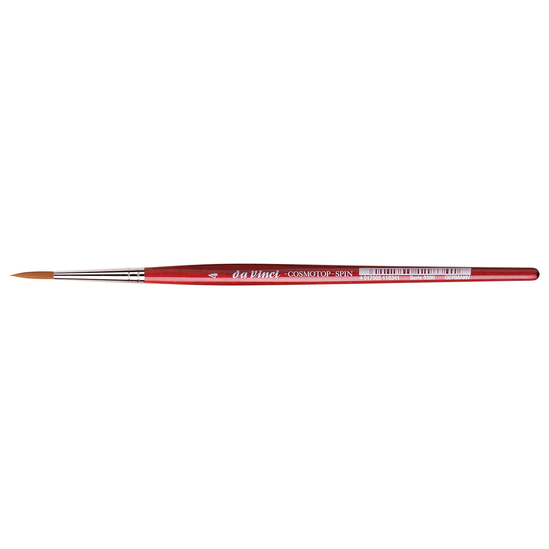 COSMOTOP-SPIN Silkpainting Brush, Synthetic, Watercolor, Round, Size 4