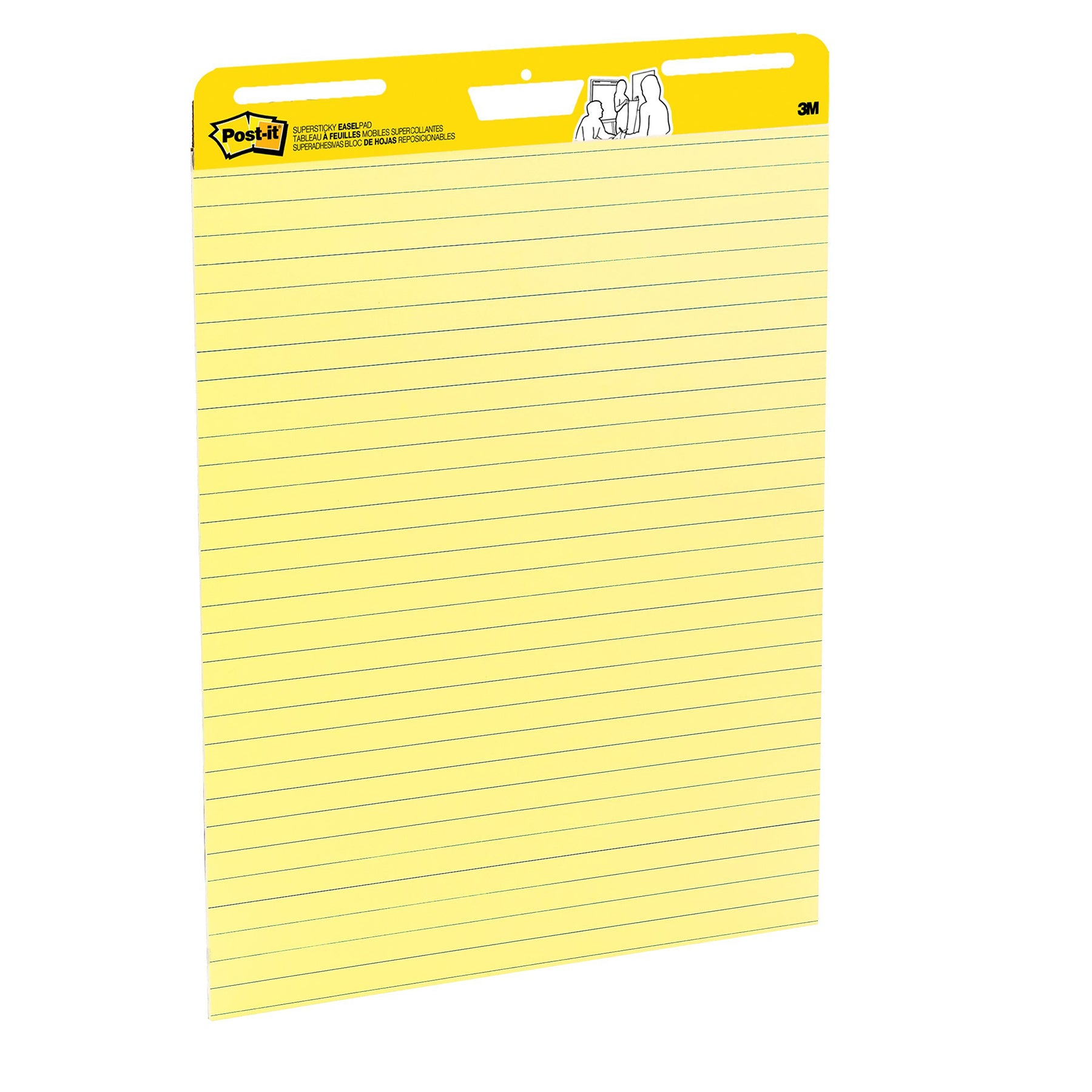 Super Sticky Easel Pads, 25" x 30", Yellow, 2 Pads