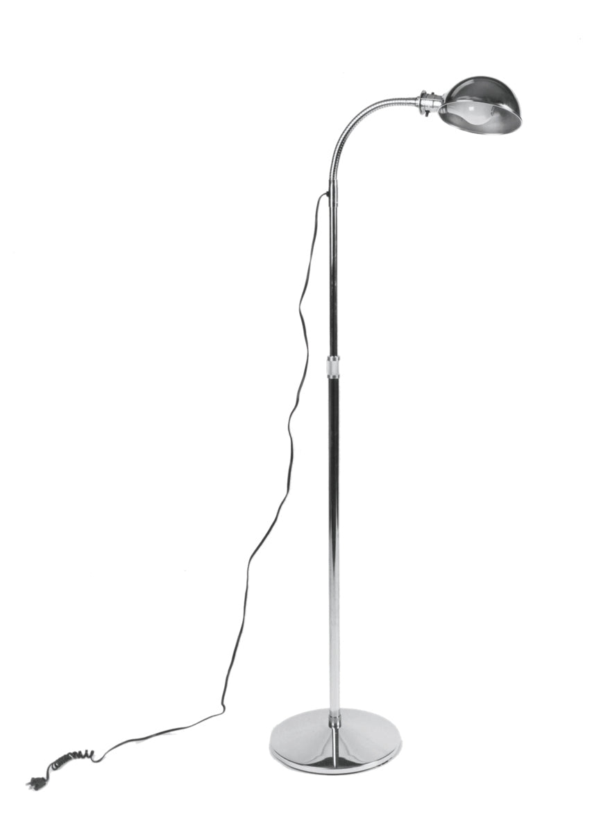 Gooseneck exam lamp, stationary base, 3-prong plug