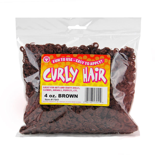 Curly Hair - 4 oz., Brown