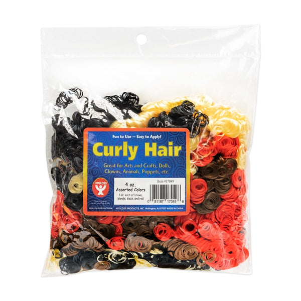 Curly Hair - Assortment, 1 oz. ea of 4 colors