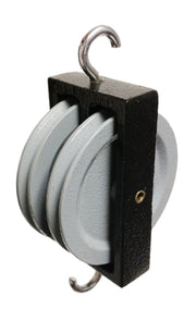 Pulley Double Metal 50mm. Painted.