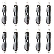 Pulley, Double, Tandem, 2 Metal Wheels (38mm and 50mm), Pack of 10