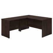 Bush Business Furniture Studio C 60W x 30D L Shaped Desk with 42W Return in Black Walnut - 59.45" Width x 71.02" Depth x 29.84" Height
