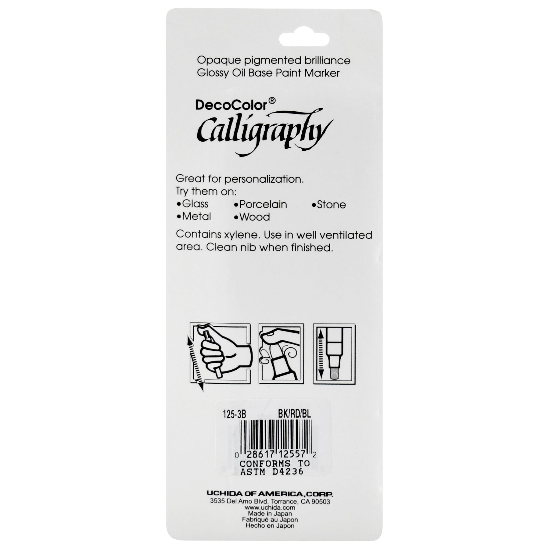 125-3B DECO CALLIGRAPHY 3 PC SET