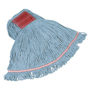 Swinger Loop Wet Mop Heads, Cotton/synthetic, Blue, Large
