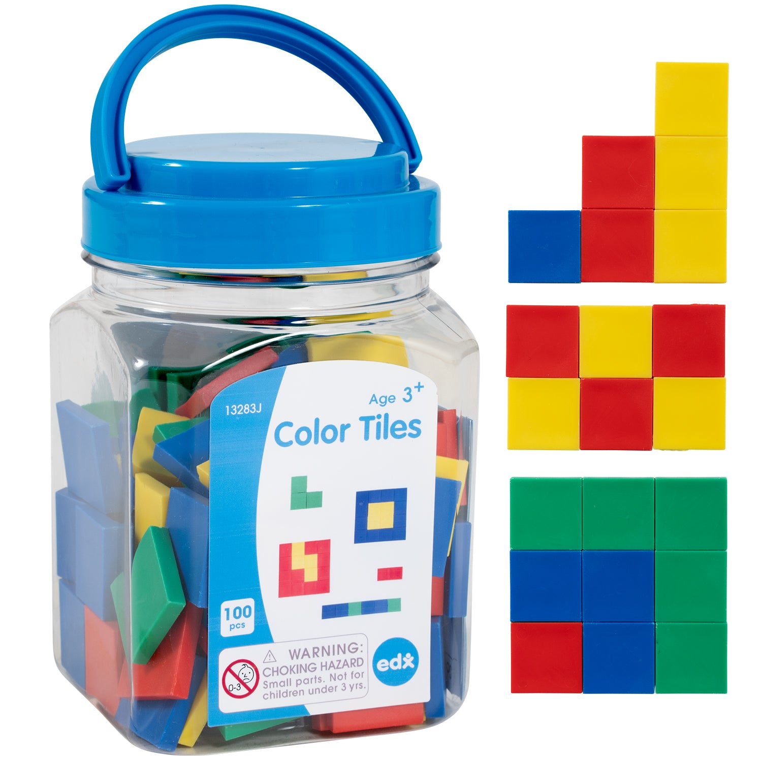 Color Tiles - Mini Jar - Set of 100