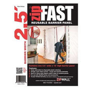 ZipWall Reusable Barrier Panels, High-Tech Fabric, White - ZF2 - Pkg Qty 4