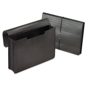 Pendaflex Legal Expanding File - 5 1/4" Folder Capacity - 8 1/2" x 14" - 5 1/4" Expansion - Plastic - Black - Moisture Resistant - 1 Each