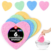 Compressed Sponge 2.5" Hearts - 36