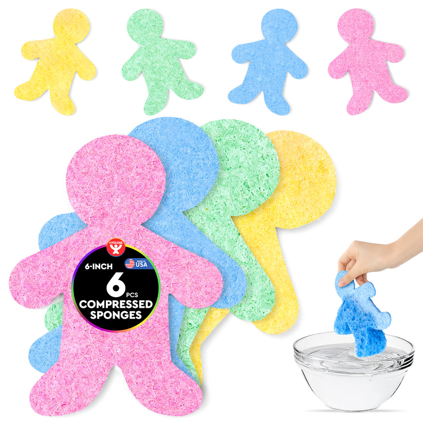 Compressed Sponge 6" People - 6