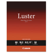 Pro Luster Inkjet Photo Paper, 10.2 Mil, 8.5 X 11, Luster White, 50/pack