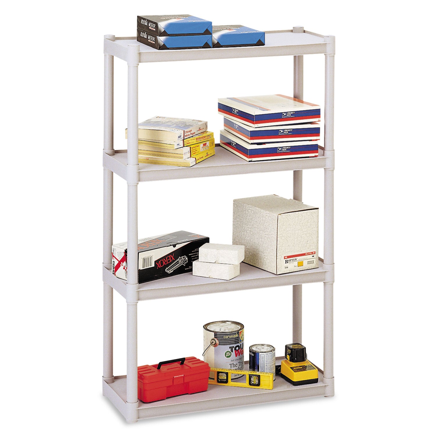Rough n Ready® 4 Shelf, Platinum