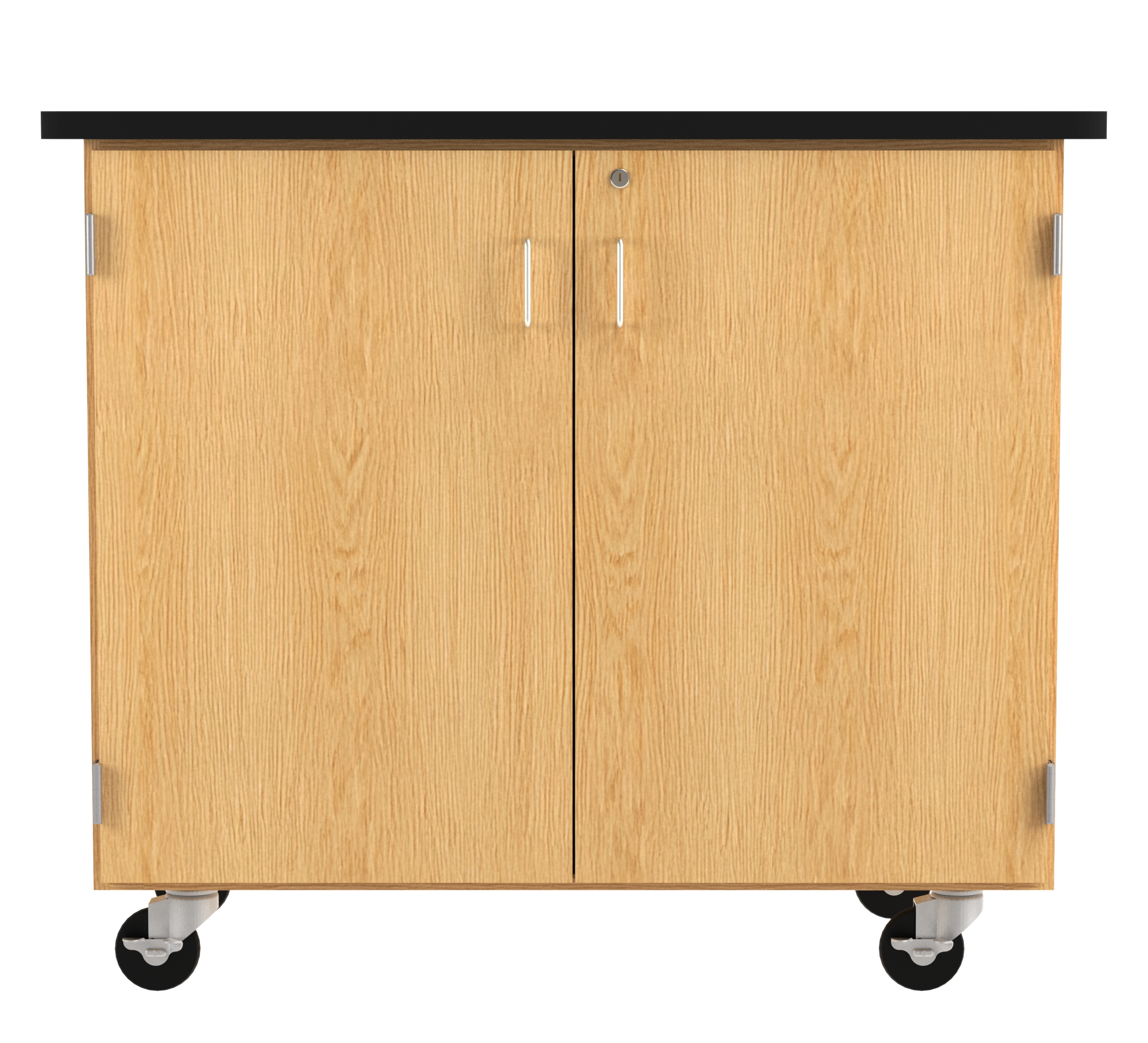 Perpetulab Mobile Microscope Cabinet - Red Oak, 48"W x 24"D x 40-3/4"H