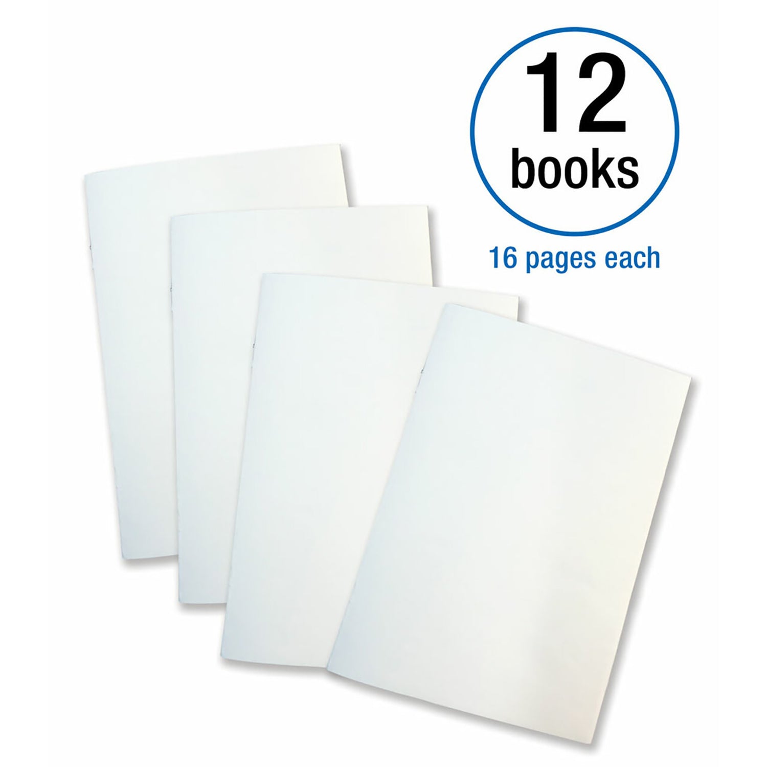 Rectangle Blank Book for Young Authors Resource Book, Grade K-3, Paperback, Pack of 12