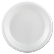 Foam Dinnerware, Plate, 9", White, 25/pack, 20 Packs/carton