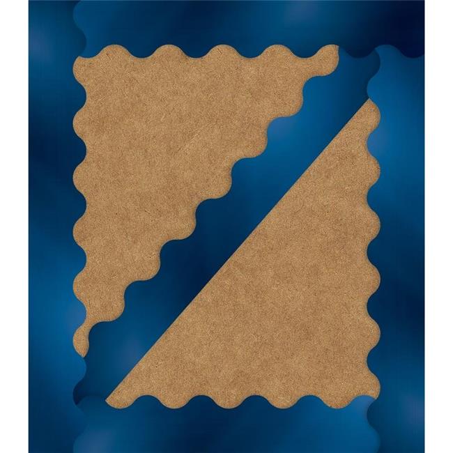 Carson Dellosa Sparkle and Shine Scalloped Borders, Royal Blue, Pack of 13 Border Strips