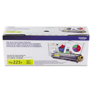 Brother TN225Y Original High Yield Laser Toner Cartridge - Yellow - 1 Each