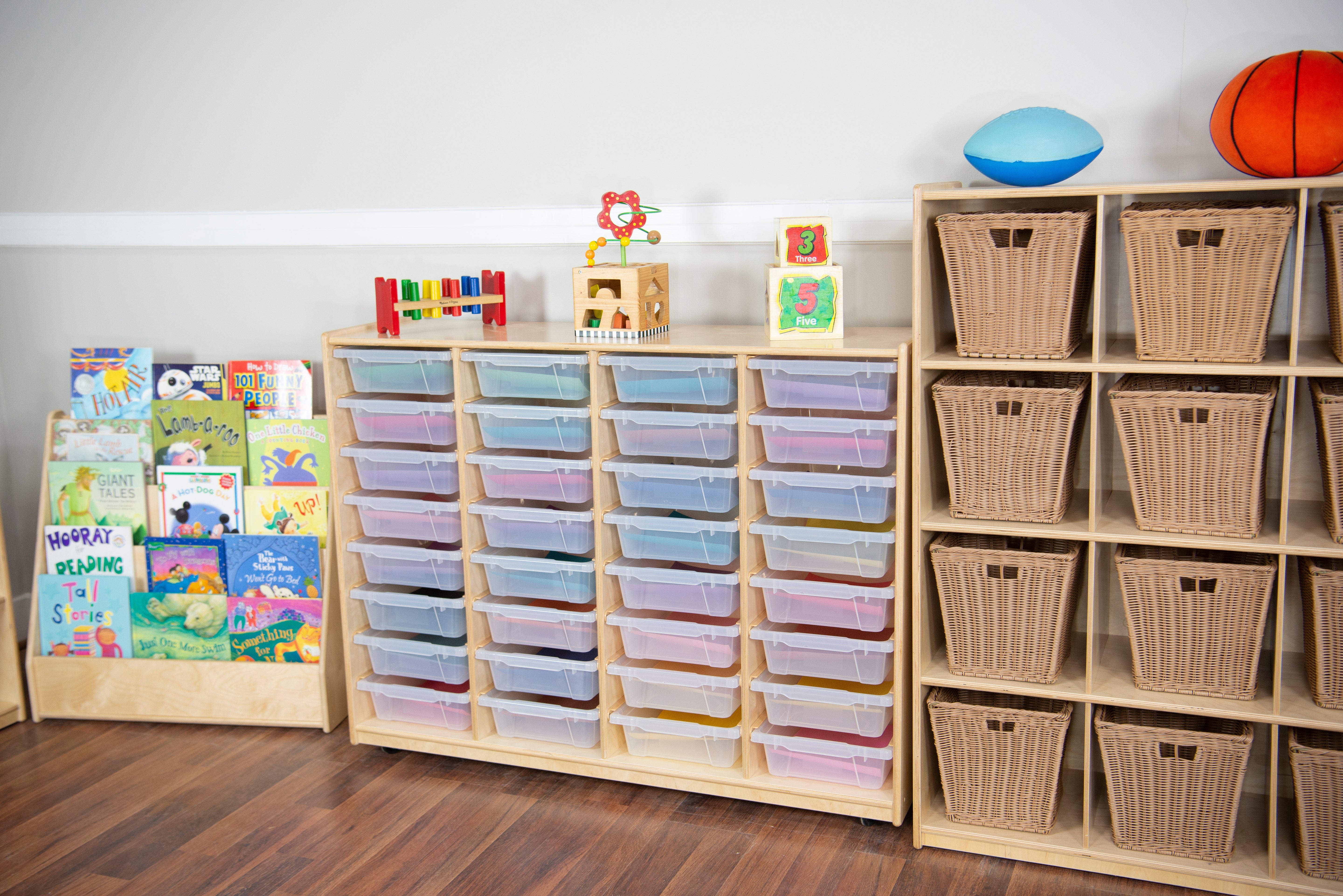 (32) 3" Letter Tray Glide Storage with Translucent Trays