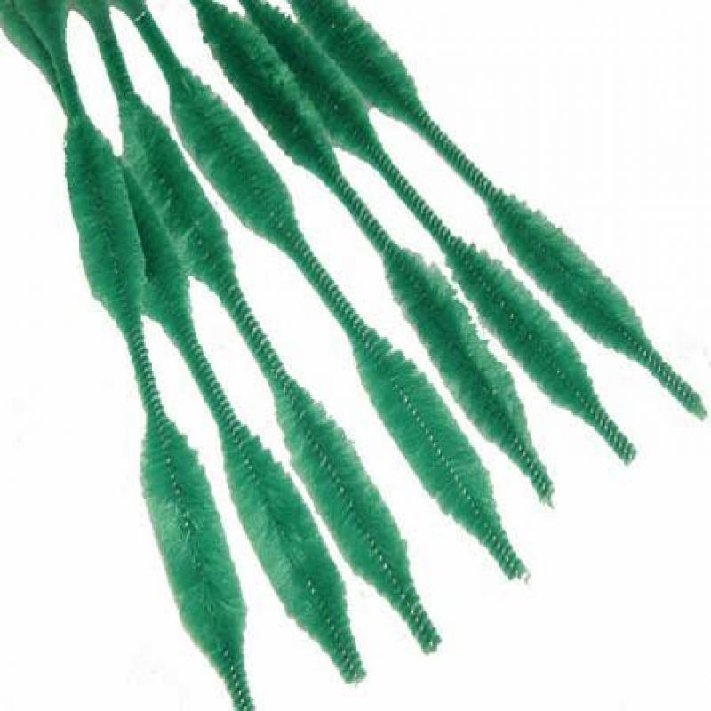 Grass Green Bumpy Chenille Stems 72 Total (6 Bags of 12pc)