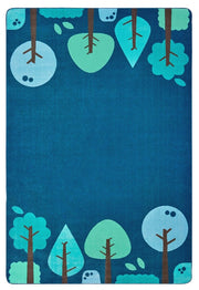 KIDSoft Tranquil Trees Decorative Rug Blue - 8ft x 12ft - Rectangle - Blue